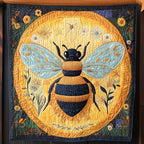Bee's Bliss Quilted Blanket printed blanket