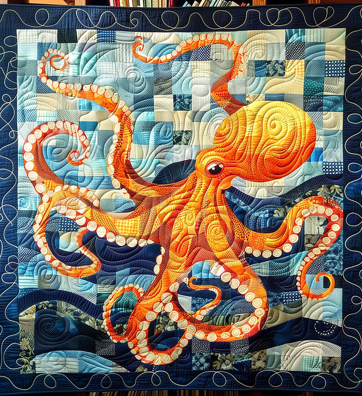 Benthic Beauty Quilted Blanket printed blanket