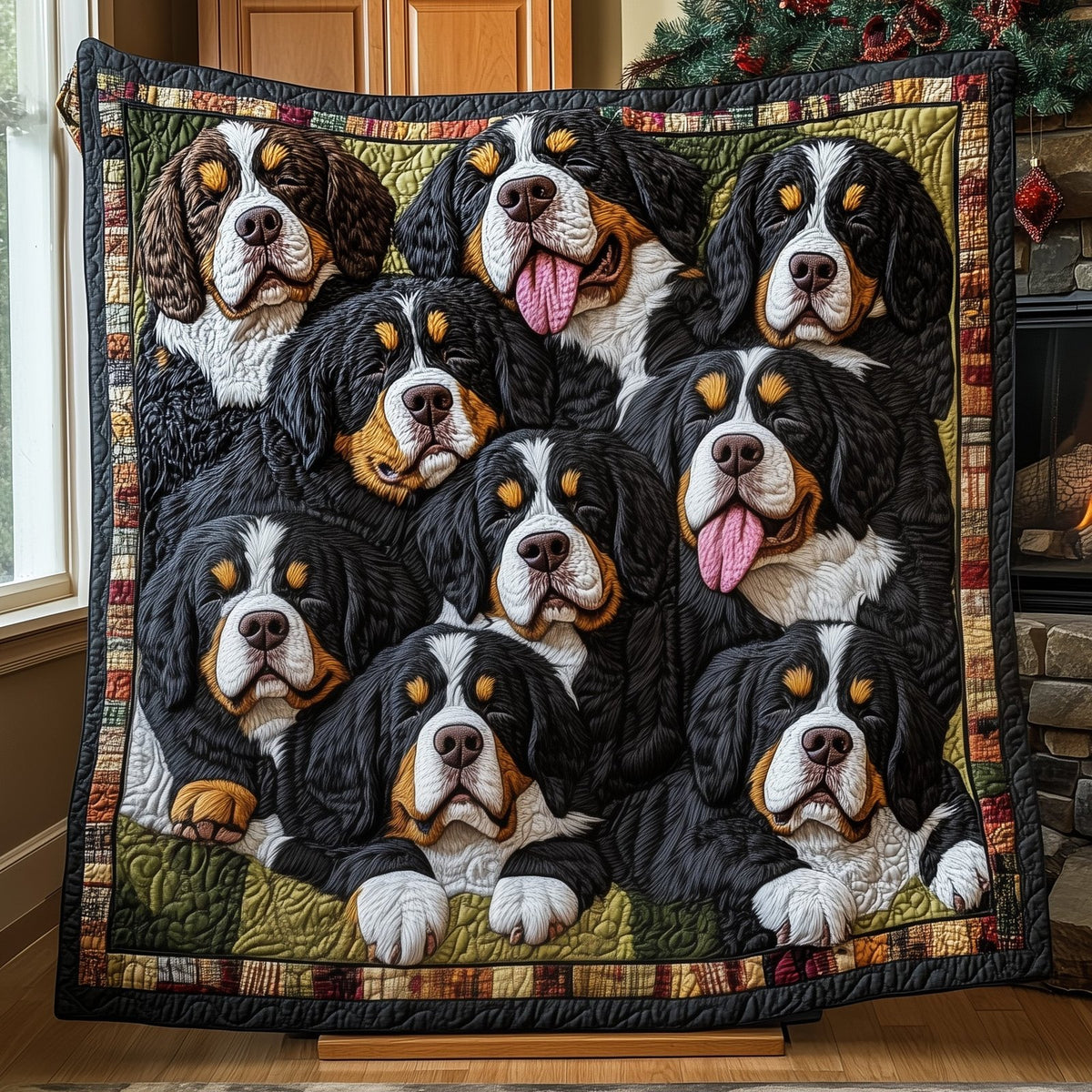Berner Cozy Nap Quilted Blanket printed blanket