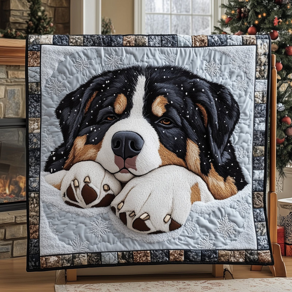 Berner Cozy Nap Quilted Blanket printed blanket