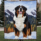 Bernese Majesty Quilted Blanket printed blanket