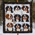 Bernese Spirit Quilted Blanket printed blanket