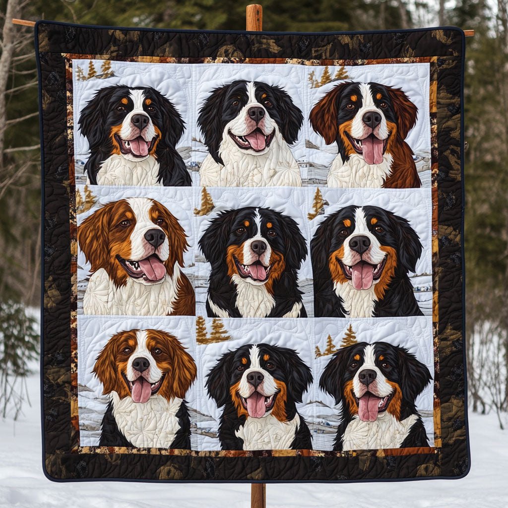 Bernese Spirit Quilted Blanket printed blanket