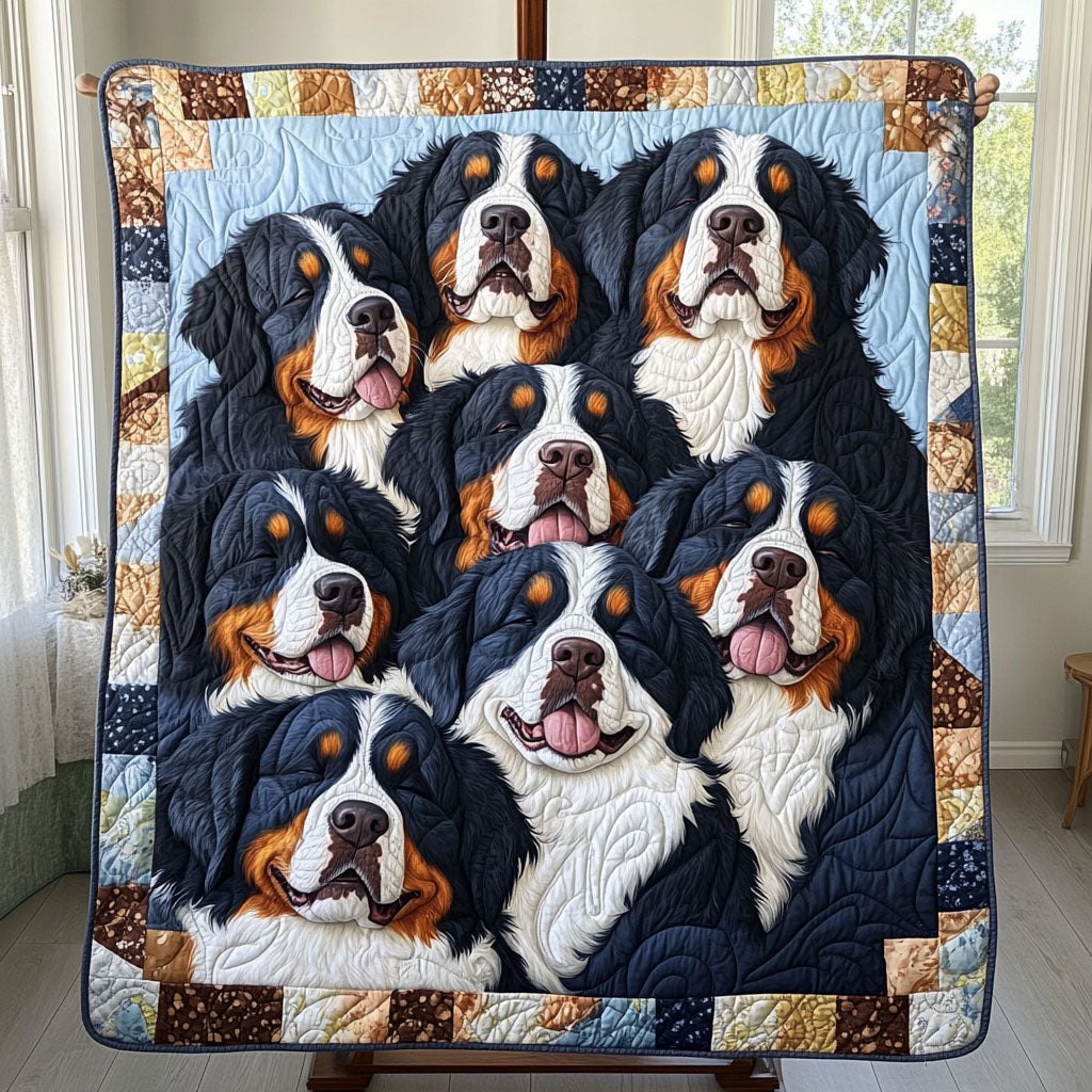 Bernese Valley Quilted Blanket printed blanket