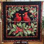 Berries and Branches Quilted Blanket printed blanket