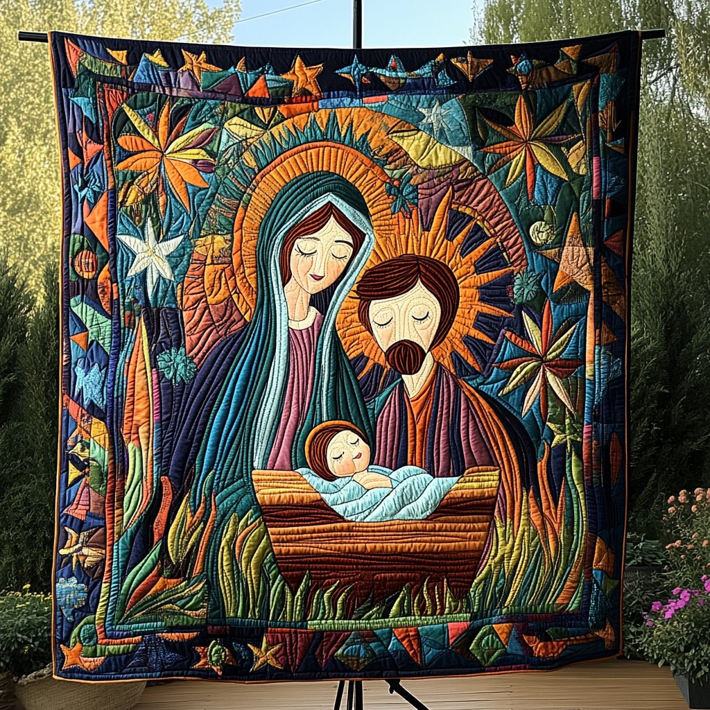 Bethlehem Dreams Quilted Blanket printed blanket