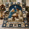 Bethlehem Light Of The World Quilted Blanket printed quilt blanket