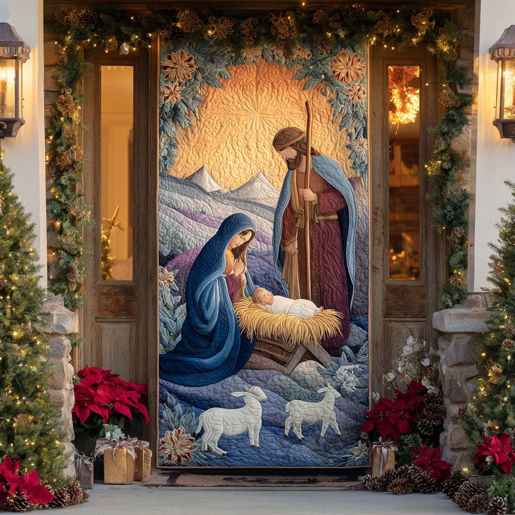 Bethlehem Wonder Quilted Door Curtain printed door curtain