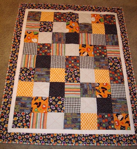 Bewitched Night Quilted Blanket printed blanket