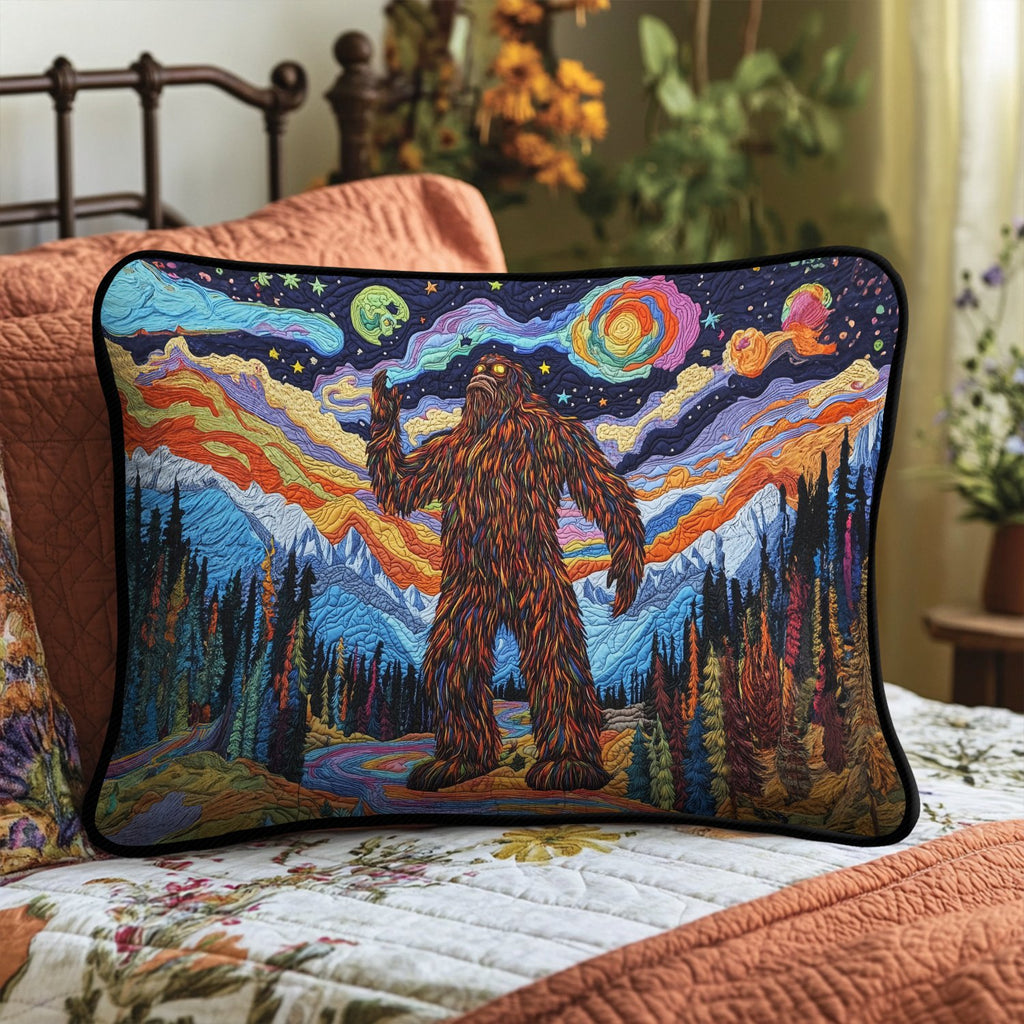 Bigfoot Trails Quilted Bedding Cushion Cover printed cushion cover