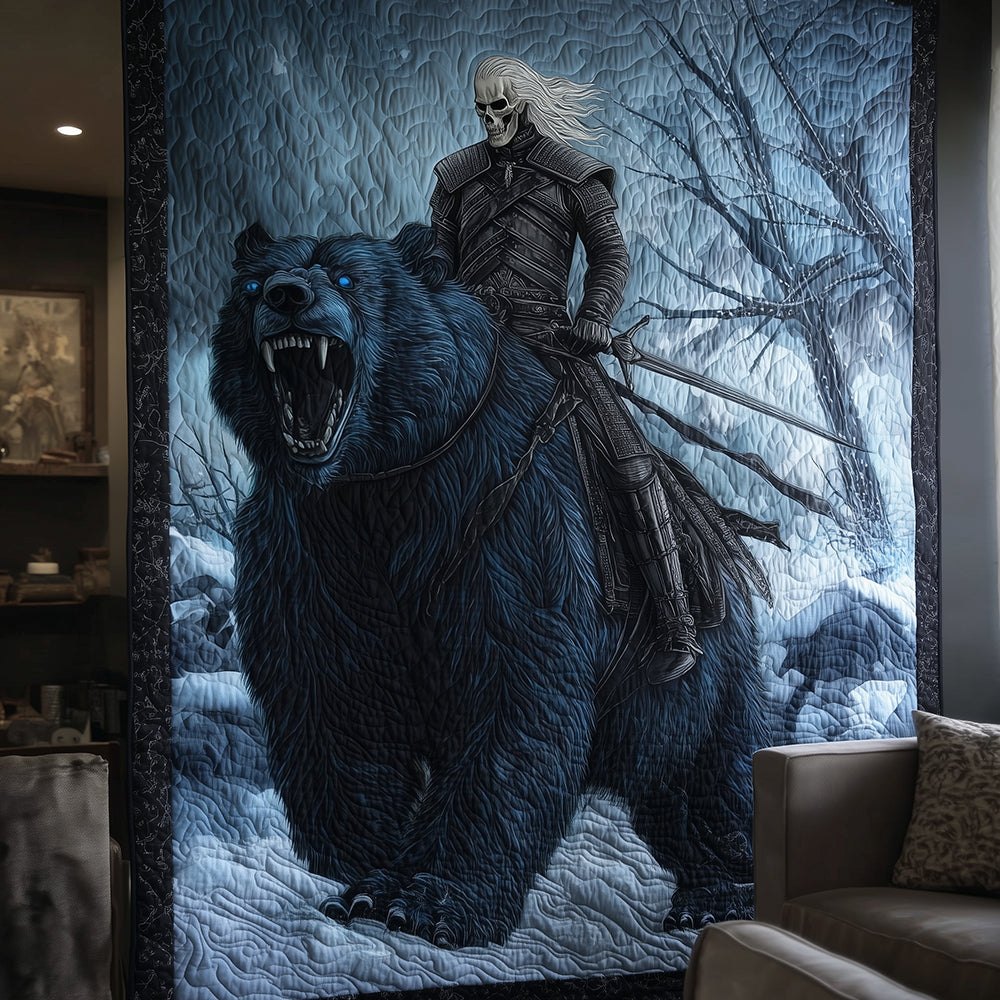 Blade of Winter Quilted Blanket printed blanket