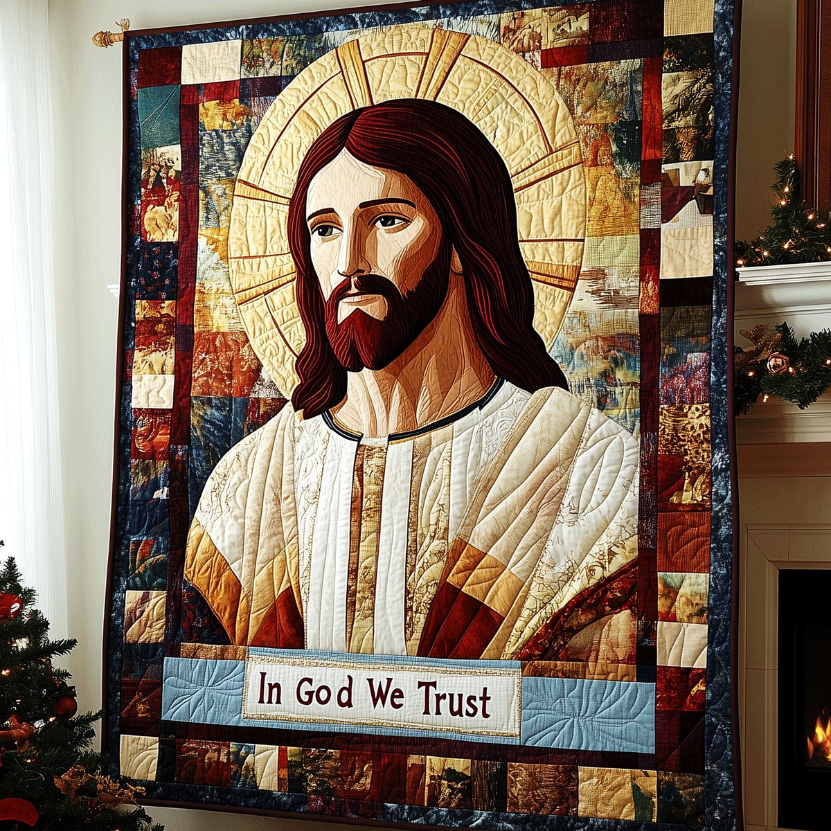 Blessed Assurance Quilted Blanket printed blanket