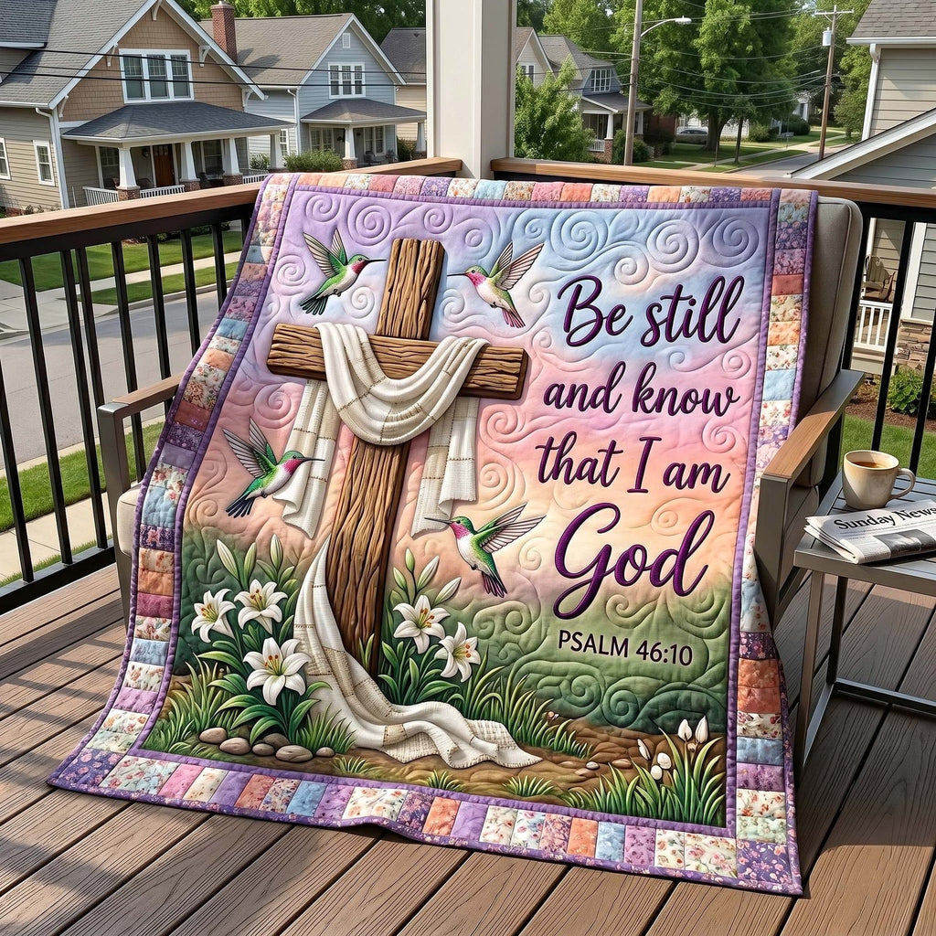 Blessed Blooms Quilted Blanket printed blanket