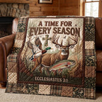 Blessed Hunt Quilted Blanket printed blanket