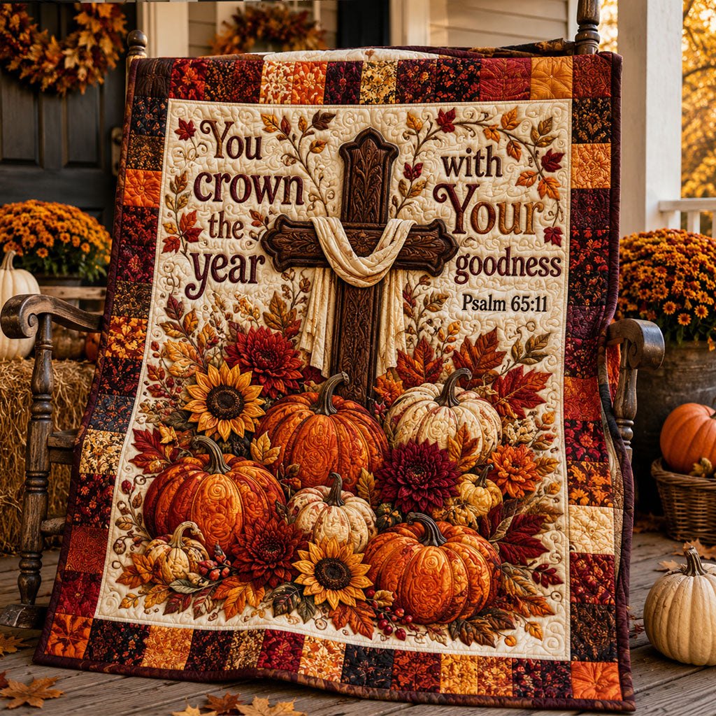 Blessings of the Harvest Quilted Blanket printed blanket