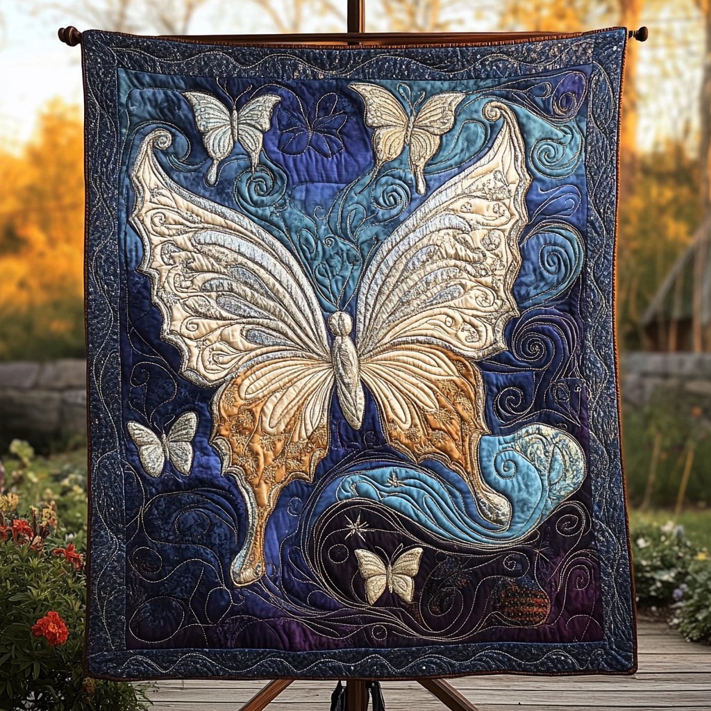 Blissful Breeze Quilted Blanket printed blanket