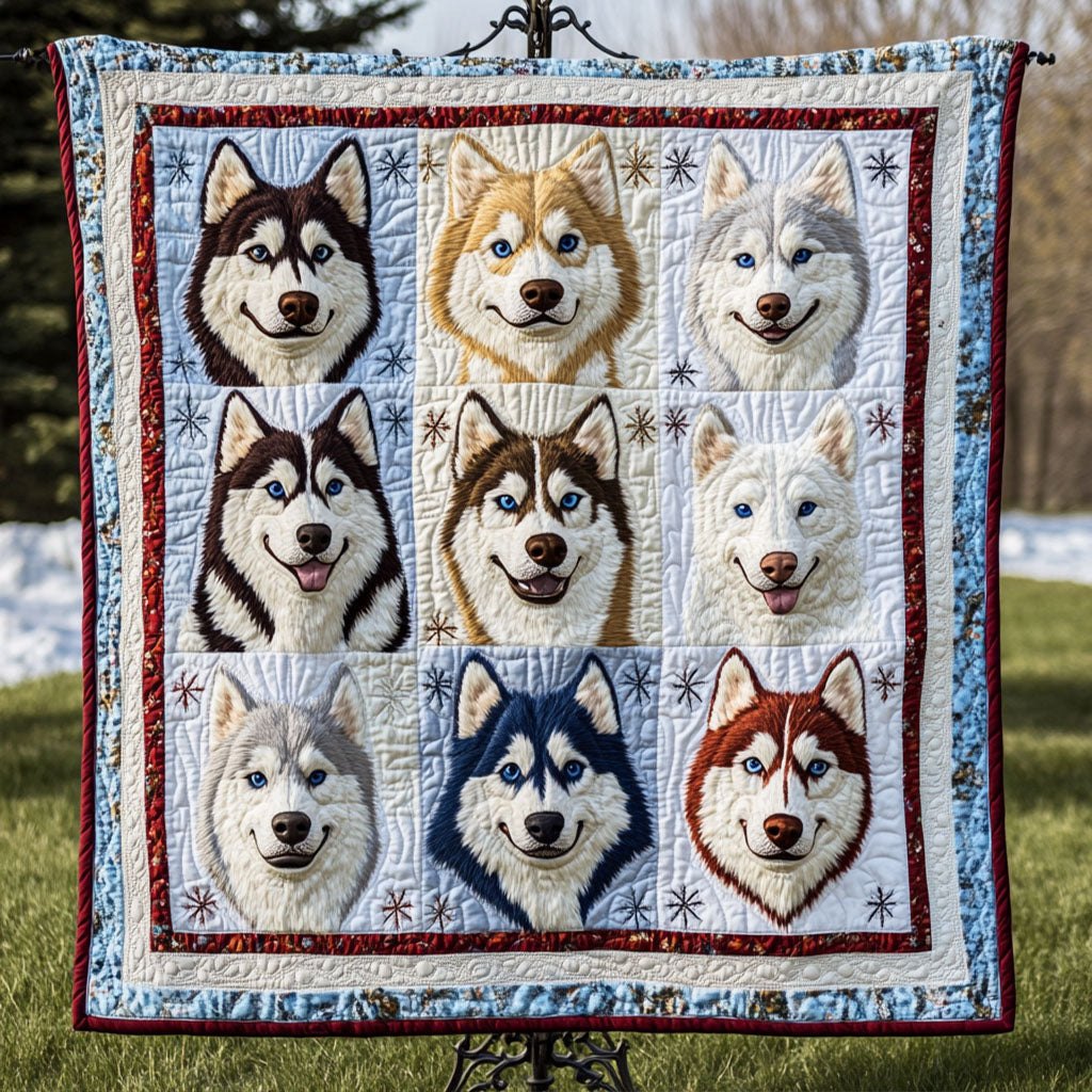 Blizzard Heart Quilted Blanket printed blanket