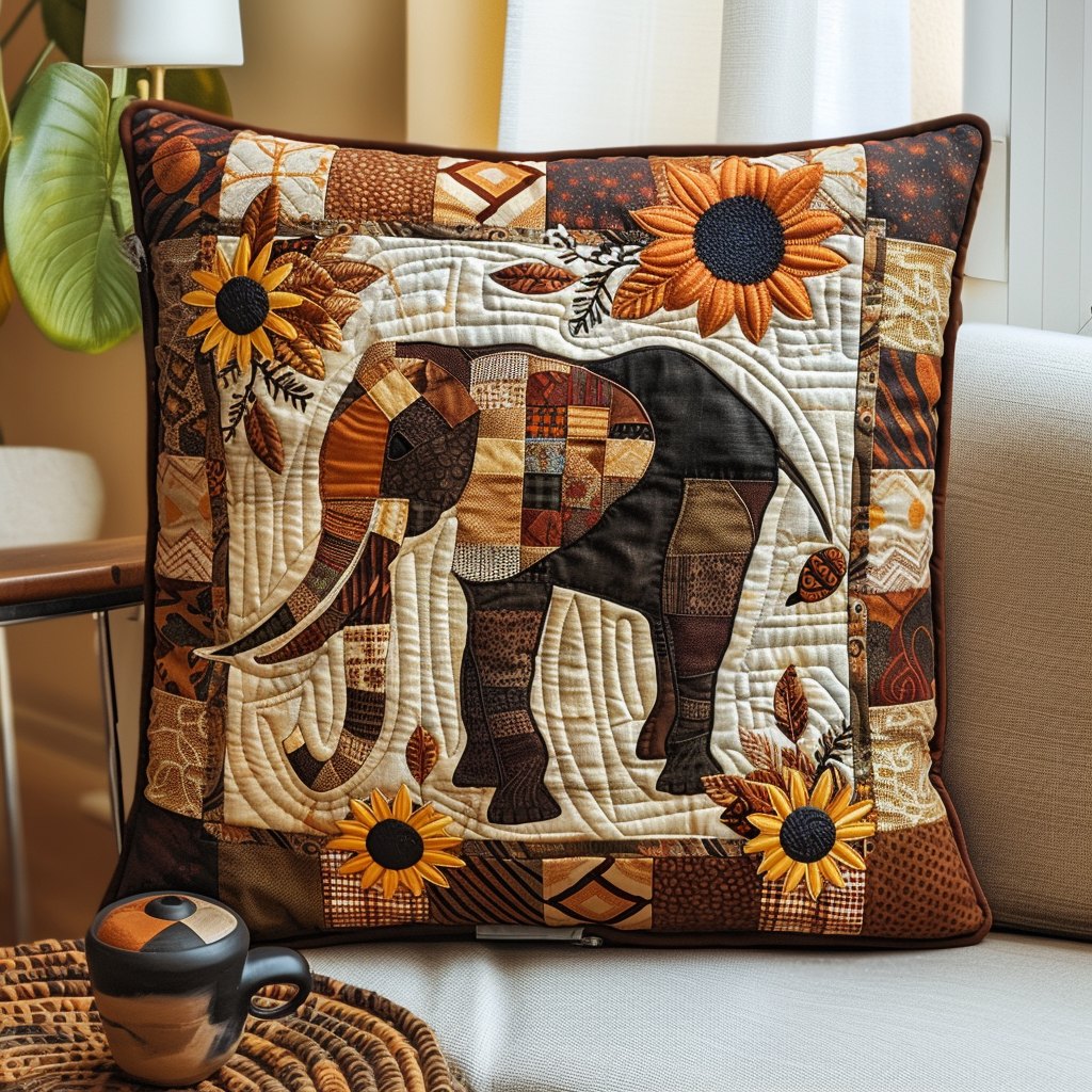 Bloom And Behemoth Quilted Cushion Cover printed cushion cover