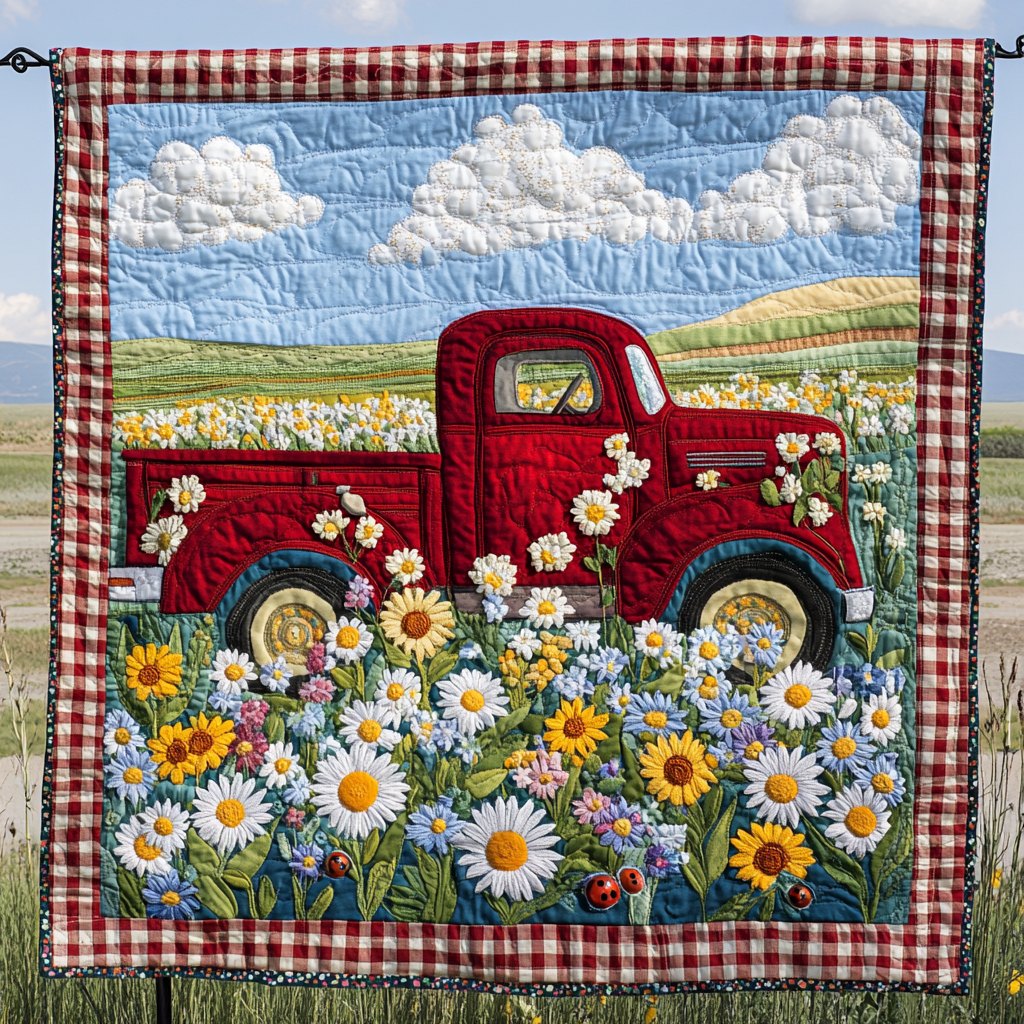 Bloom Road Quilted Blanket printed blanket