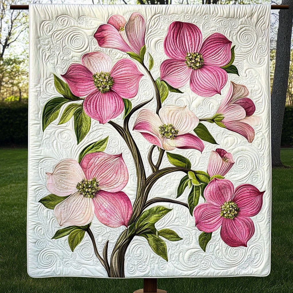 Blooming Beauty Quilted Blanket printed blanket