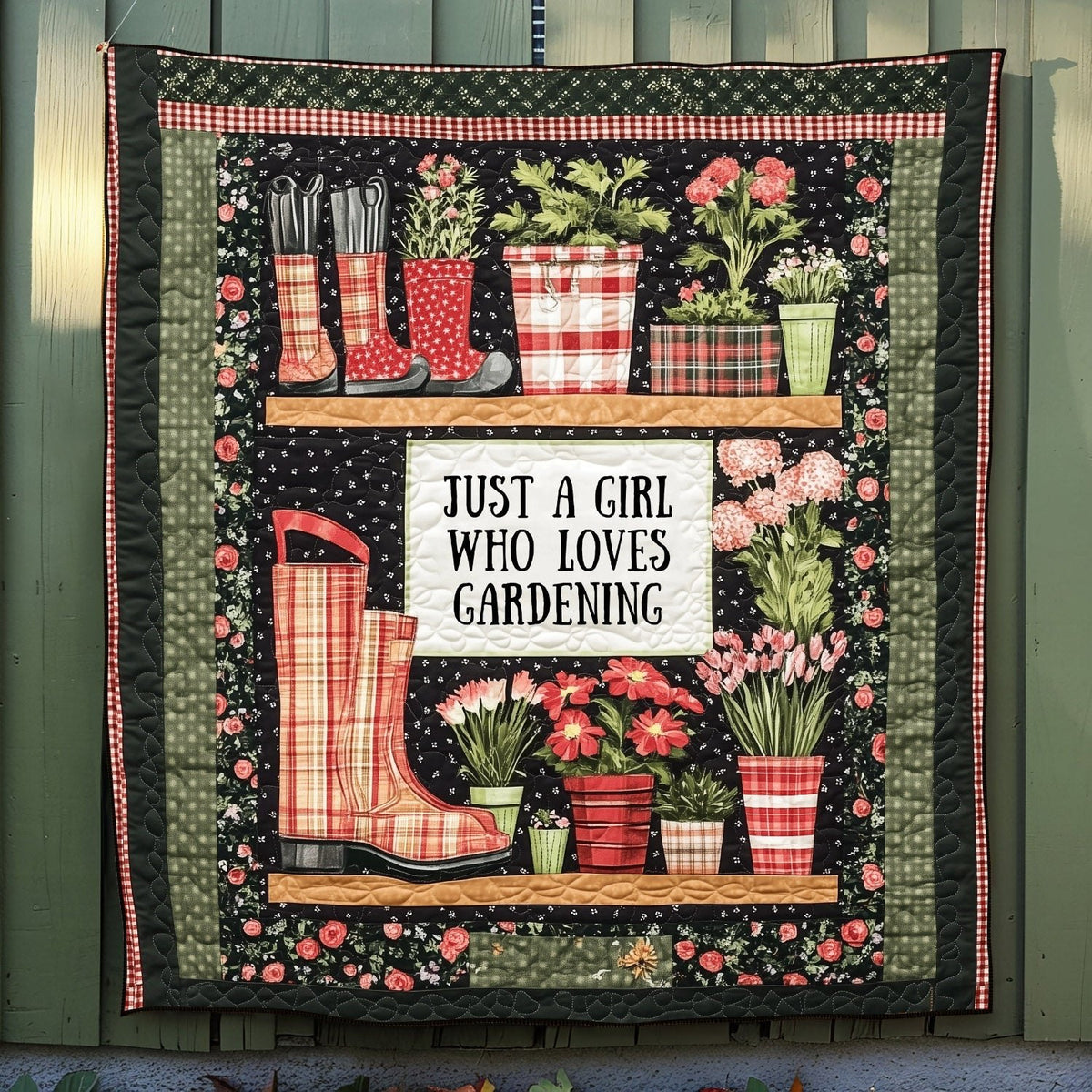 Blooming Beauty Quilted Blanket printed blanket