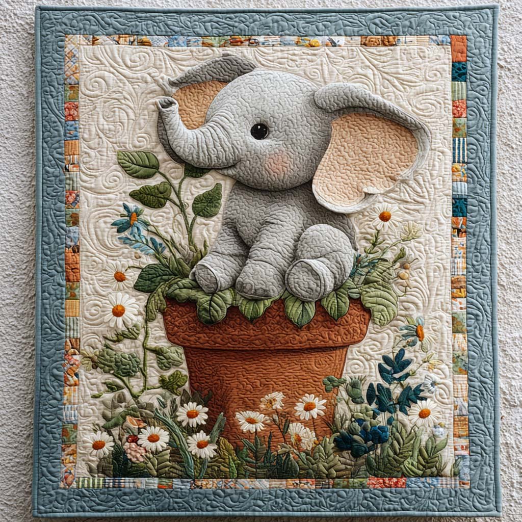 Blooming Buddy Quilted Blanket printed blanket