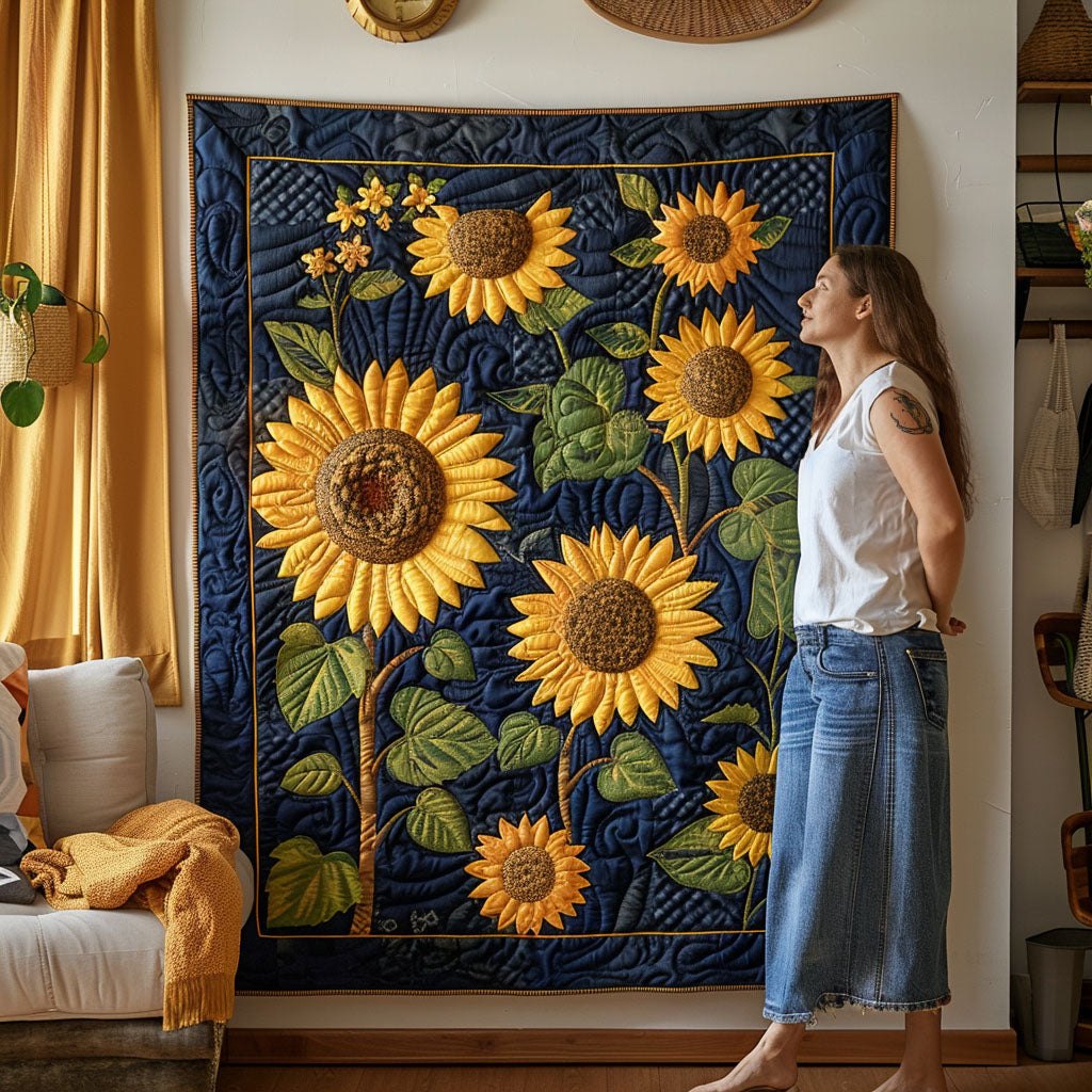 Blooming Garden Quilted Blanket printed blanket
