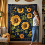 Blooming Garden Quilted Blanket printed blanket