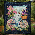 Blooming Journey Quilted Blanket printed blanket