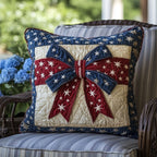 Blooming Patriotism Quilted Cushion Cover printed cushion cover