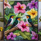 Blossom Breeze Quilted Blanket printed blanket