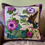 Blossom Breeze Quilted Cushion Cover printed cushion cover
