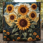 Blossom Burst Quilted Blanket printed blanket