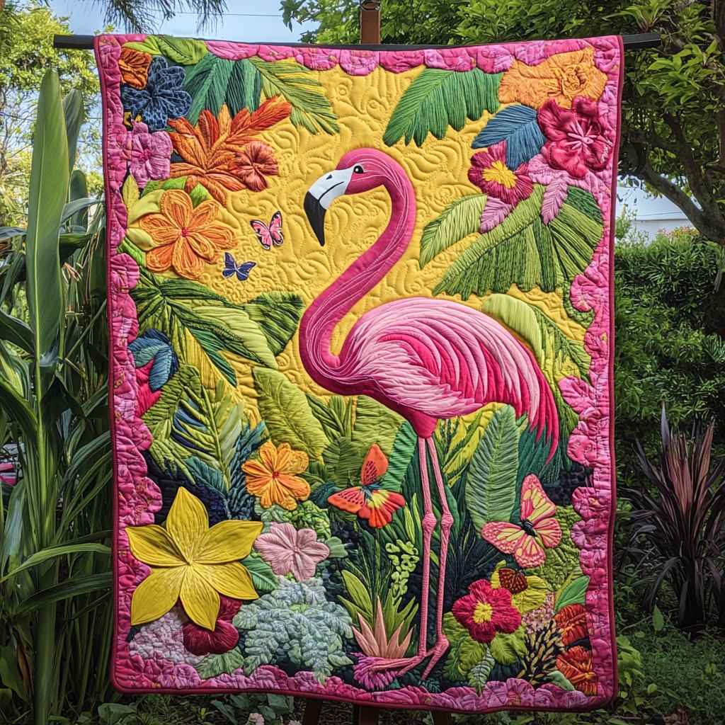 Blossom Dance Quilted Blanket printed blanket