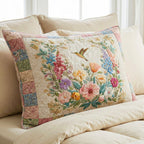 Blossom Fields Quilted Bedding Cushion Cover printed cushion cover