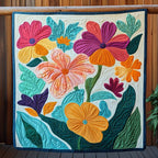 Blossom Harmony Quilted Blanket printed blanket