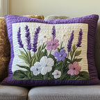 Blossom Haven Quilted Bedding Cushion Cover printed cushion cover