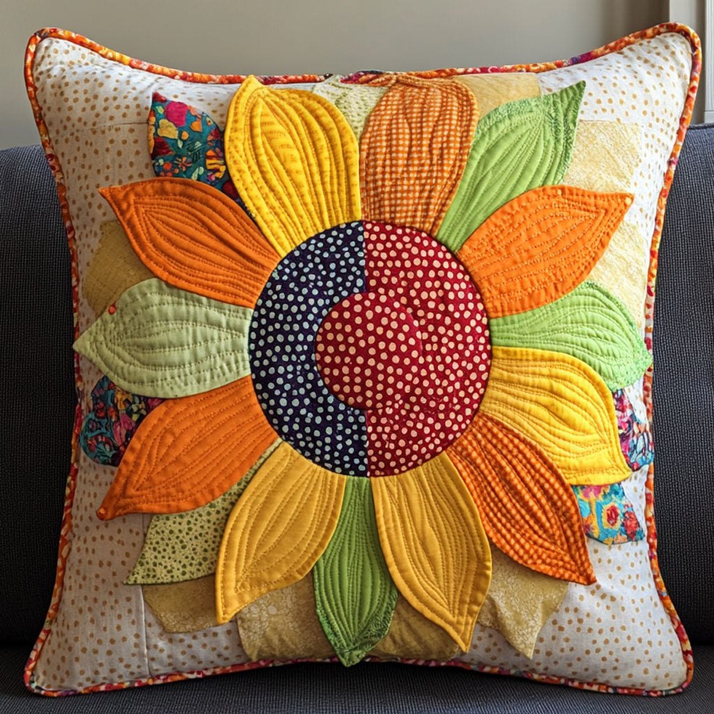 Blossom Mirage Quilted Cushion Cover printed cushion cover