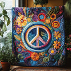 Blossom of Unity Quilted Blanket printed blanket