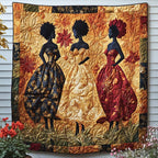 Blossom Queens Quilted Blanket printed blanket