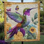 Blossom Whisper Quilted Blanket printed blanket