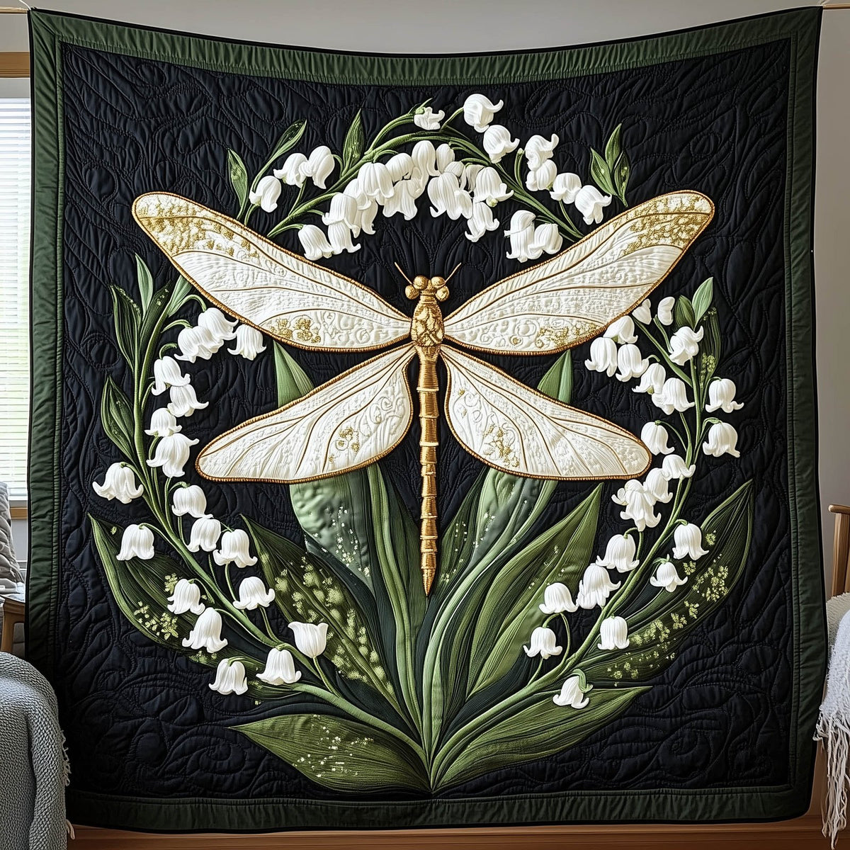 Blossom Wings Quilted Blanket printed blanket