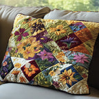 Blossoms and Lace Quilted Bedding Cushion Cover printed cushion cover