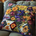 Blossoms and Lace Quilted Cushion Cover printed cushion cover