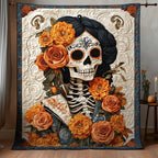 Blossoms of Life Quilted Blanket printed blanket