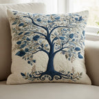 Blue Serenity Quilted Cushion Cover printed cushion cover