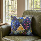 Bluebonnet Charm Quilted Cushion Cover printed cushion cover