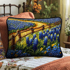 Bluebonnet Trail Quilted Bedding Cushion Cover printed cushion cover