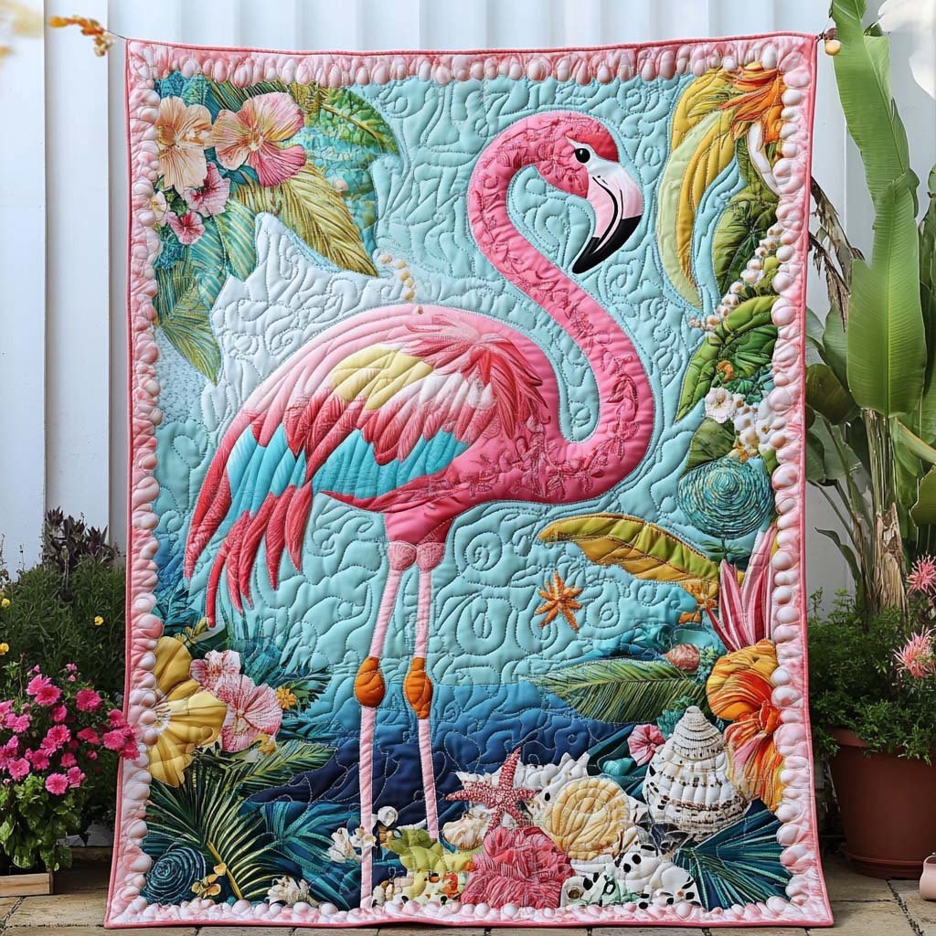 Blush and Bounce Quilted Blanket printed blanket