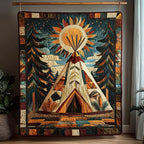 Boho Chic Quilted Blanket printed blanket